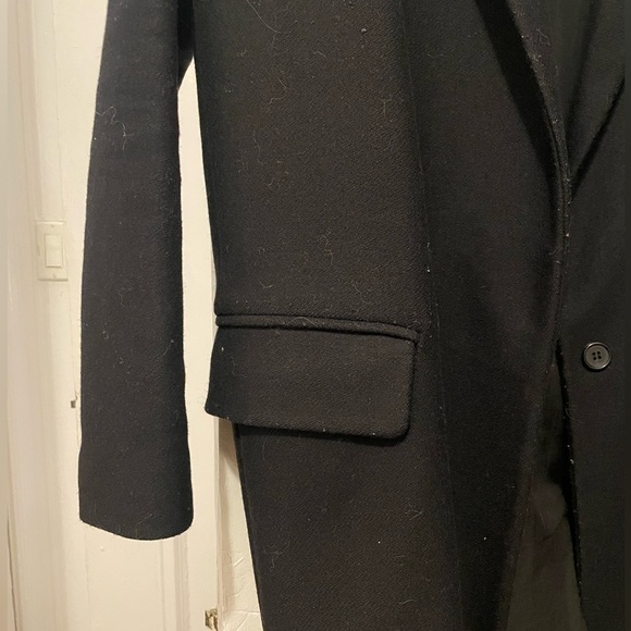 AllSaints Sancia Nesi Wool Blend Coat | Black, Small - Picture 4 of 4
